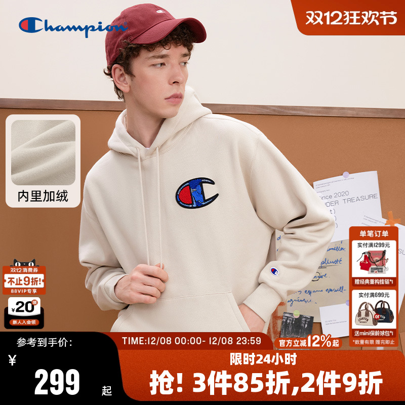 Champion冠军套头连帽卫衣