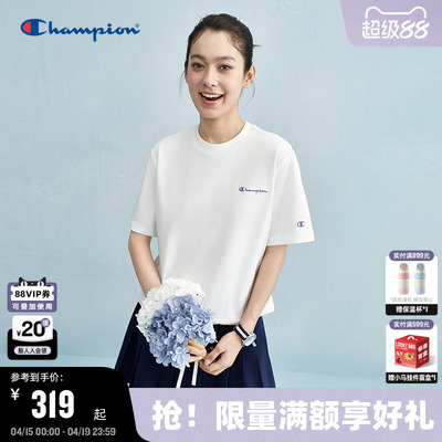 Champion冠军短袖可调节抽绳女