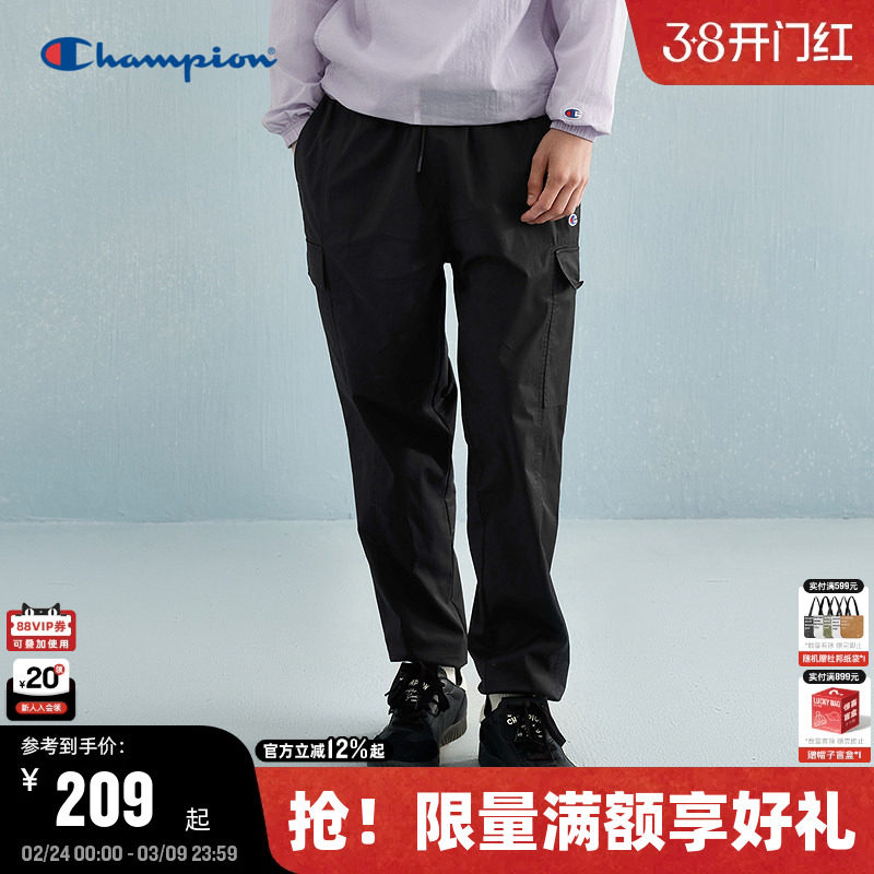 Champion冠军工装裤男春秋新款美式多口袋休闲裤潮牌直筒长裤