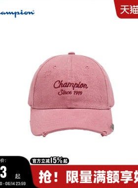 Champion冠军棒球帽2025秋冬季新款红色棒球帽复古男运动帽鸭舌帽