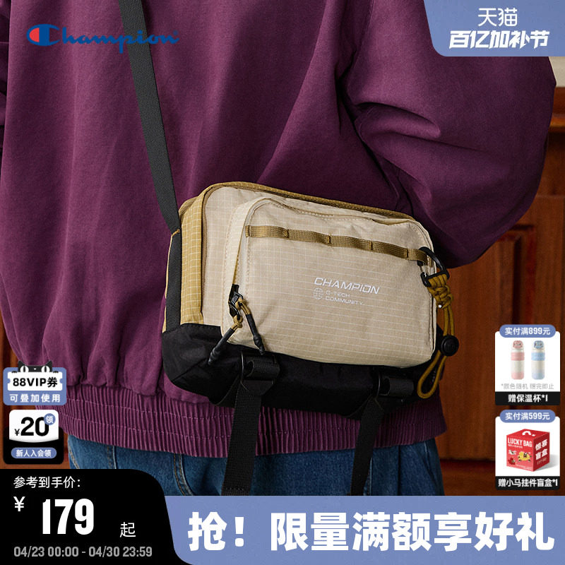 Champion冠军单肩包2026春季新款漫野小方包男女情侣休闲潮流斜挎