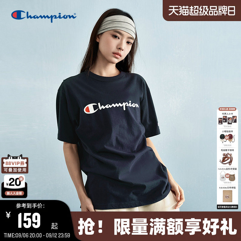 Champion冠军纯棉短袖t恤										