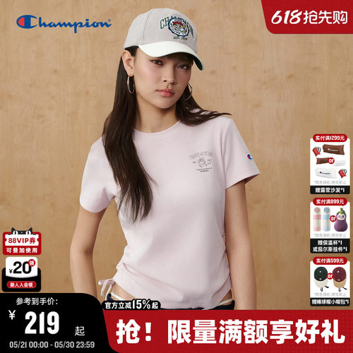 Champion趣味印花女款短袖T恤