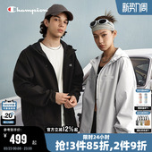 Champion冠军夹克外套男春秋新款 休闲风潮牌女 运动防水连帽开衫