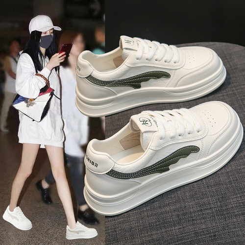 厚底增高休闲板鞋女款2026秋季新款学生轻便透气小白鞋休闲运动鞋