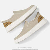 软底老北京帆布鞋 jeep吉普男鞋 一脚蹬休闲鞋 春夏布鞋 2026新款 男士