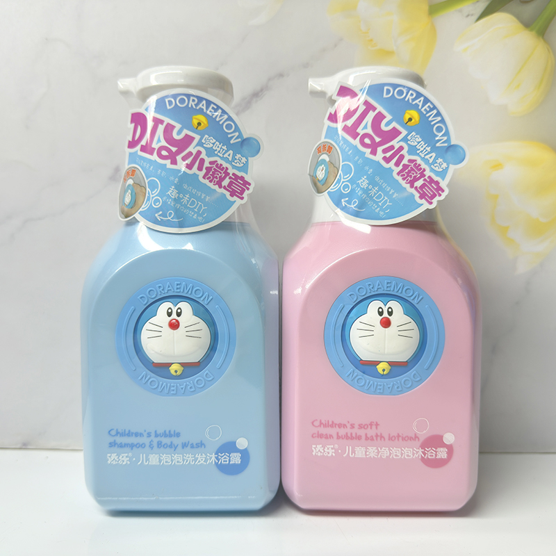 添乐儿童泡泡洗发沐浴露哆啦A梦柔净泡泡沐浴露婴幼儿童通用男女