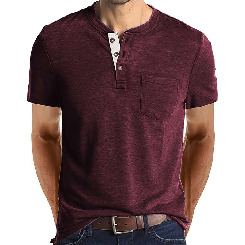 新款外码欧码男士夏季短袖半袖纯色透气棉t桖V领吸汗打底衫