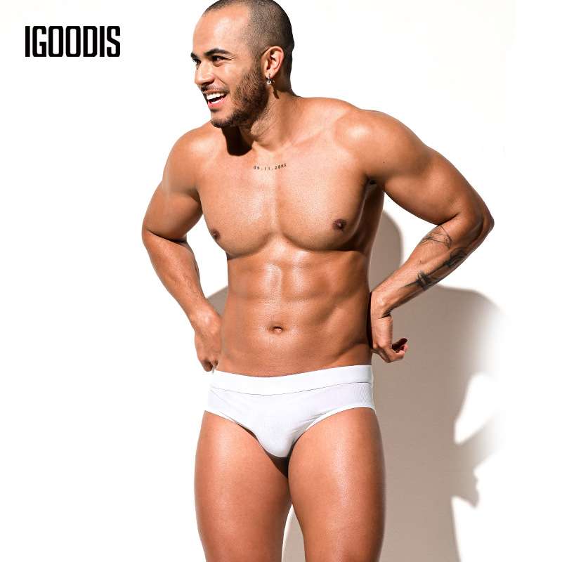 男士三角内裤弹力短裤薄款纯色低腰性感裤头U