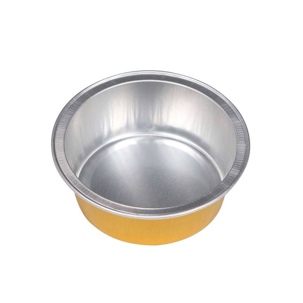 脱毛蜡豆工具容器 金色圆形铝箔碗 脱毛融蜡碗 2*5.2cm小号碗