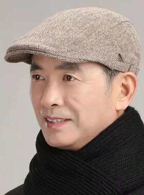 老人帽子春秋中老年人男式爸爸男帽老年人秋季老头男秋天男士帽子