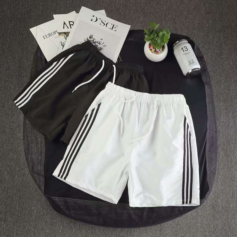2021三条杠运动裤直筒短裤男女夏季学生韩版宽松五分裤休闲中裤潮