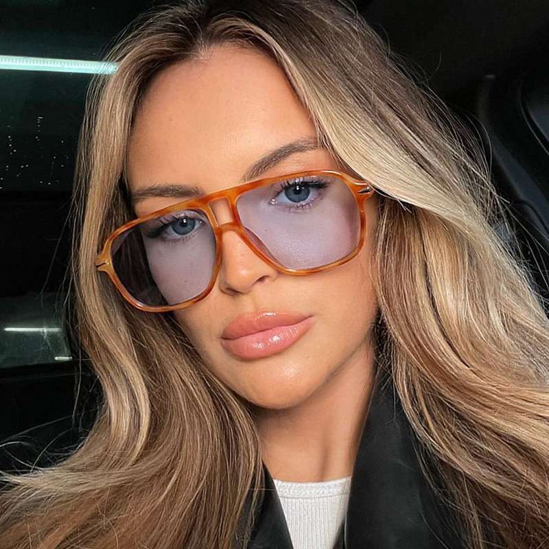 双梁蛤蟆复古墨镜 时尚个性豹纹太阳镜欧美男士飞行太阳眼镜