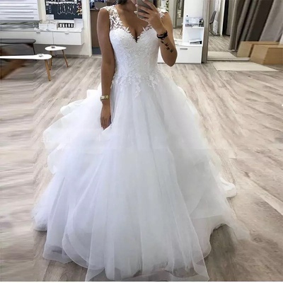 Ball Gown Wedding Dress White Customize Bride Gowns 定做婚纱