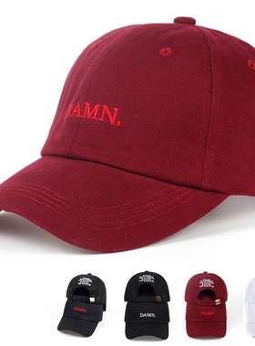外贸爆款帽子欧美俚语DAMN字母刺绣棒球帽户外男女休闲遮阳鸭舌帽