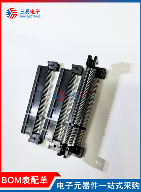 3126-10102T 金手指连接器 1mm P数:98P 黑色 P=1mm电子芯片配单