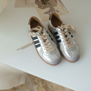 欧货牛皮软底防滑德训鞋女2024新款鞋子女爆款轻便休闲女鞋