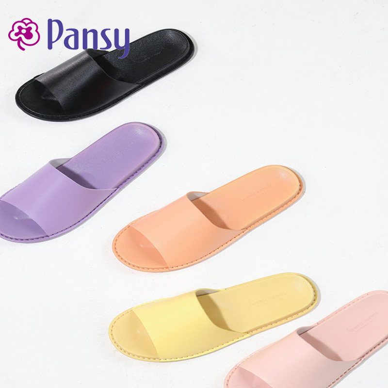Pansy防滑静音木地板居家拖鞋