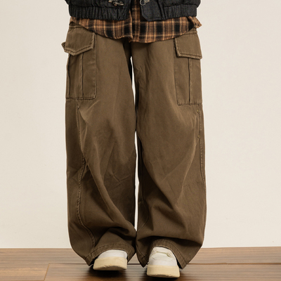 美式工装风高街多口袋休闲裤