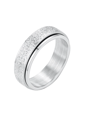 钛钢戒指不掉色自律潮女小众设计