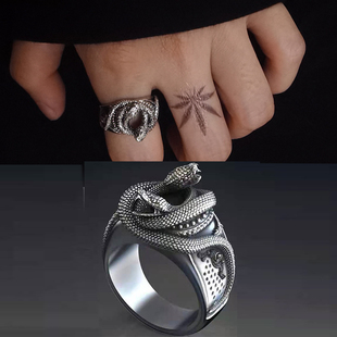 男士自律戒指2026新款爆款女小众设计高级感中指食指环复古单身戒