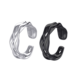 高级感侧耳骨夹假耳钉男士耳夹无耳洞女酷暗黑系夹耳环无洞耳饰界