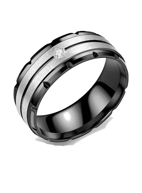 钛钢自律戒指男士食指环情侣对戒