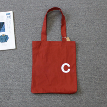 啊/P/C 女士 砖红色单肩纯棉托特包we shi today Z