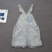 绝迹江湖女装 today shi 洗水牛仔背带短裤 瑕疵we