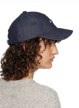 啊/P/C 法式简约 男女同款 原色牛仔棒球帽 we shi today白色字体