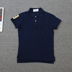 乐福佬仁女装 金蚂 翻领纽扣短袖T恤we shi today F42对面