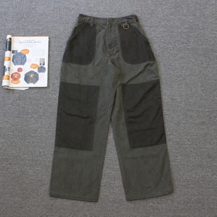 英系军装女装 重洗水拼接多口袋工装休闲裤we shi today Z