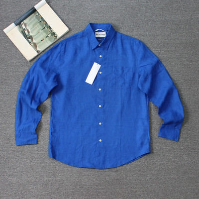 乐福佬仁齐下副线 撤柜 男装亚麻 长袖衬衫 A we shi today