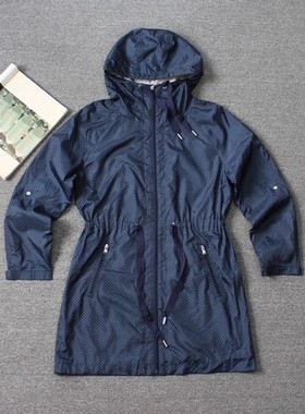 乐福佬仁 齐下副线 女装波点 双层风衣外套 95 we shi today