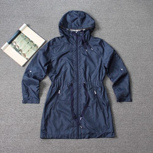 乐福佬仁 齐下副线 女装波点 双层风衣外套 95 we shi today