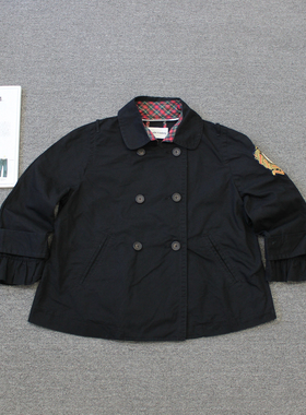 乐福佬仁女装 工装翻领双排扣夹克外套we shi today