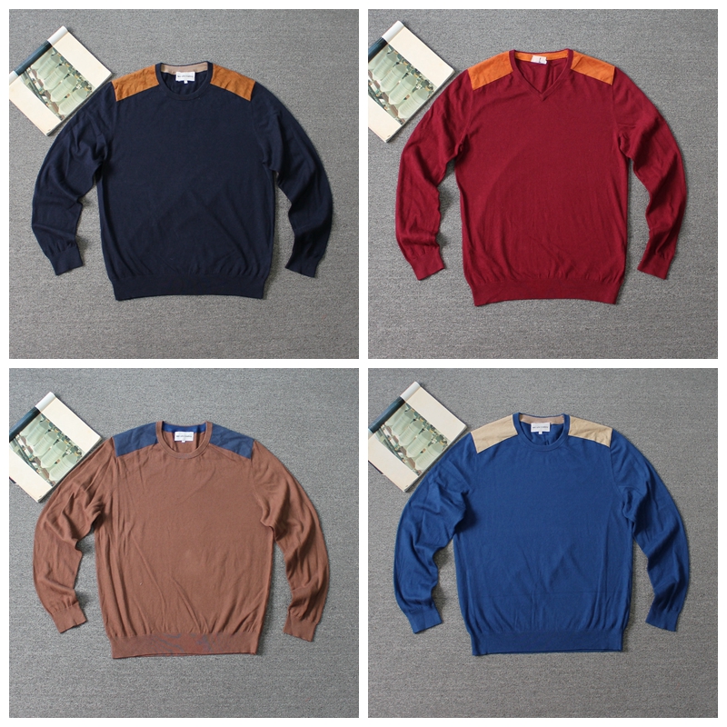 法国轻奢 棉+羊绒混纺 男装长袖圆领针织衫 11 we shi today