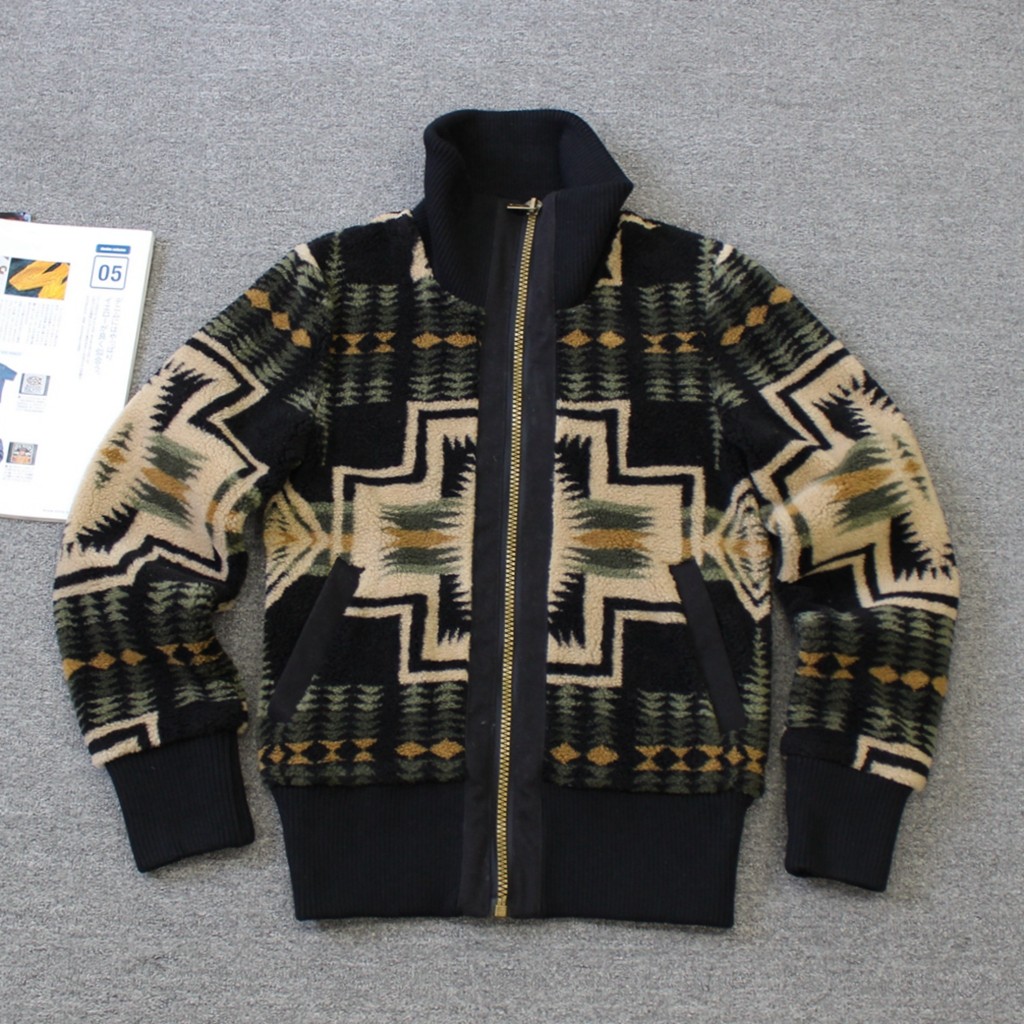 羊毛四家女装 纳瓦霍图腾立领摇粒绒夹克外套we shi today 38,女装/女士精品,短外套,淘宝优惠券,粉丝福利购,淘宝优惠卷