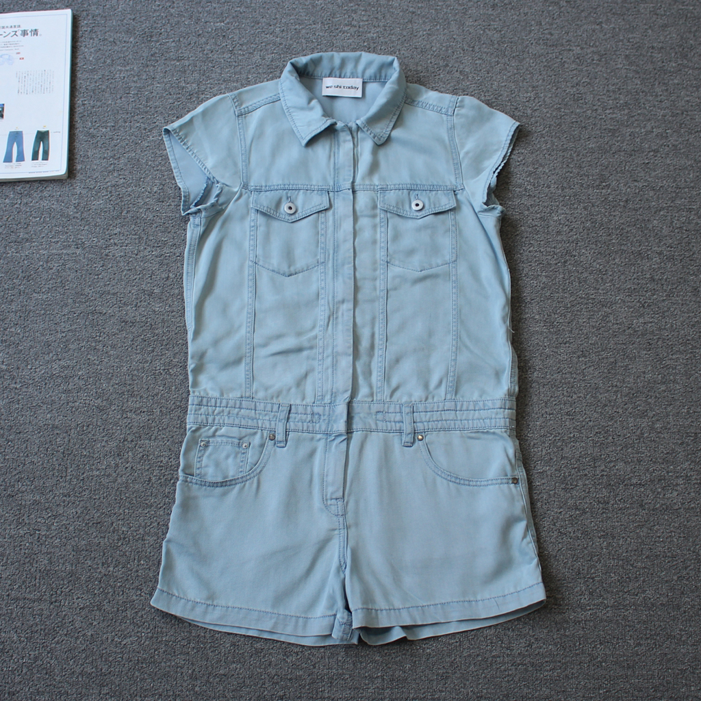 某赛女装 翻领短袖连体短裤 瑕疵we shi today 36