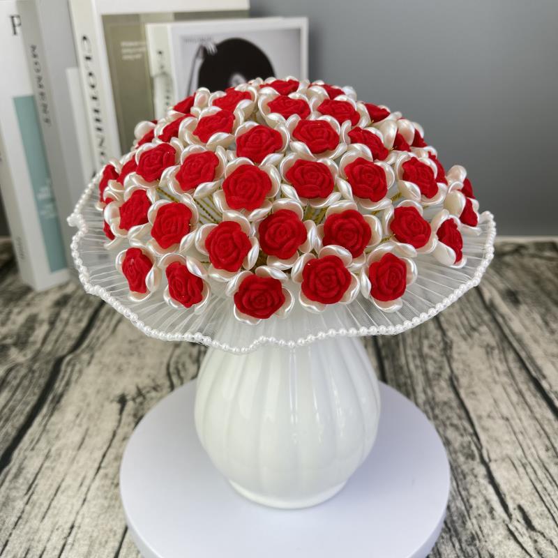 生日礼物手工礼物母亲节玫瑰花材料包手工玫瑰手捧花创意新奇礼物