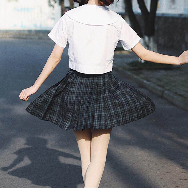 海苔日系jk制服裙正版百褶裙半身裙秋冬款学生装学院风短裙格子裙,女装/女士精品,学生校服,淘宝优惠券,粉丝福利购,淘宝优惠卷