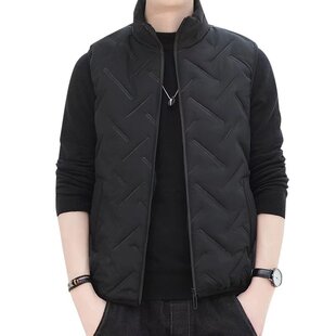 2026 men clothes秋冬季新款立领马甲男韩版修身帅气无袖坎肩外套