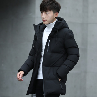 2026 men clothes男士外套冬季新款加厚保暖棉衣青年中长款时尚连