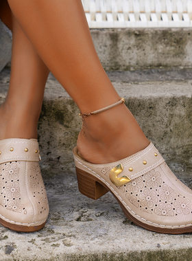 2026shoewomen穆勒鞋高
