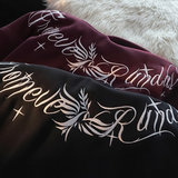 加绒加厚卫衣男款秋冬季重磅宽松连帽设计感刺绣外套WY327-P78，男装卫衣，四季星座1015