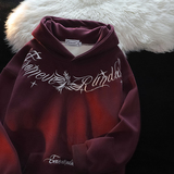 加绒加厚卫衣男款秋冬季重磅宽松连帽设计感刺绣外套WY327-P78，男装卫衣，四季星座1015