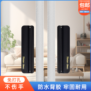 移门拉手免打孔推拉门隐形把手纱窗扣手厨房橱柜玻璃门超薄淋浴房