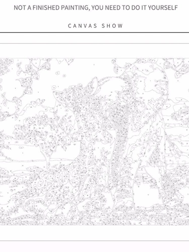 Акриловая DIY Canvas Painting By Numbers Paint Toys Комната DEC или