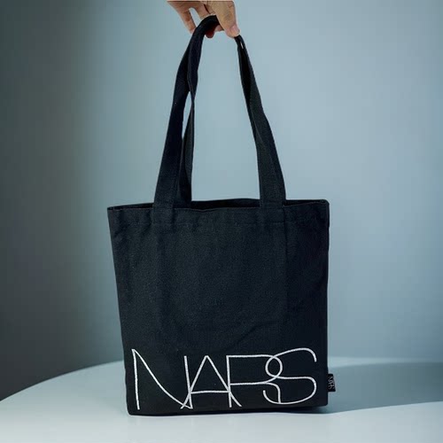 新款 NARS纳斯黑色帆布托特单肩斜挎包手拎袋收纳包
