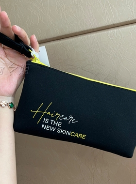 新款希思黎黑色厚实酷酷太空棉化妆包便携式旅行收纳包整理包手拿